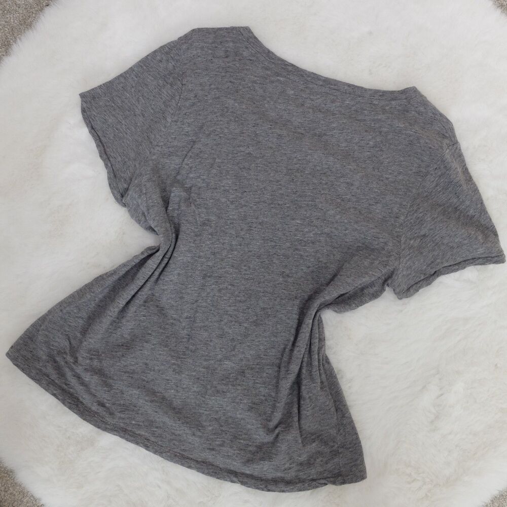Madewell Women's Whisper V-Neck Short Sleeve Heather Iron Tee Size Medium - Picture 7 of 7